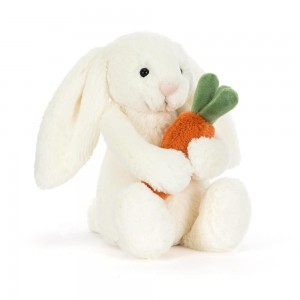 Peluche Jellycat Bashful Carrot Coelhinha,18cm x 9cm x 8cm Branco | Portugal ZWKRC-5371