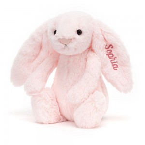 Peluche Jellycat Bashful Coelhinha Medium,31cm x 12cm x 9cm Rosa | Portugal KQOXH-1496