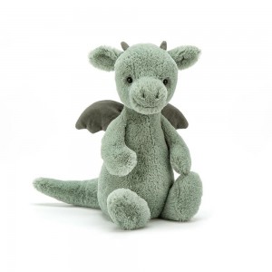 Peluche Jellycat Bashful Dragon,31cm x 12cm x 9cm Verdes | Portugal UWATN-8725