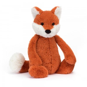Peluche Jellycat Bashful Fox Cub,31cm x 12cm x 9cm Laranja | Portugal GZBKU-6235