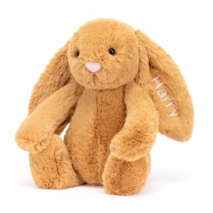 Peluche Jellycat Bashful Golden Coelhinha Medium,31cm x 12cm x 9cm Amarelas | Portugal EKYRH-2659