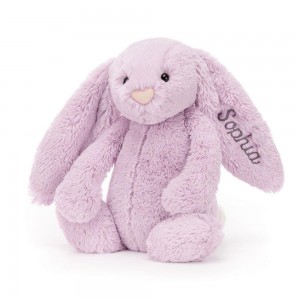 Peluche Jellycat Bashful Lilac Coelhinha Medium,31cm x 12cm x 9cm Roxo | Portugal LYMGW-6492