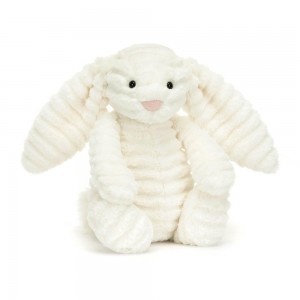 Peluche Jellycat Bashful Luxe Coelhinha Nimbus,31cm x 12cm x 9cm Branco | Portugal GHOLR-8967