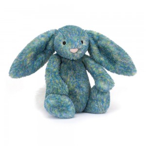 Peluche Jellycat Bashful Luxe Coelhinha Azure,31cm x 12cm x 9cm Azuis | Portugal FBOJC-7615