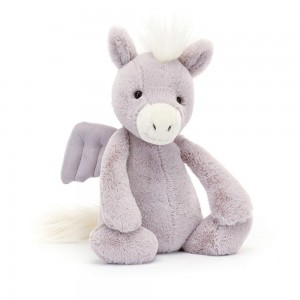 Peluche Jellycat Bashful Pegasus,31cm x 12cm x 9cm Roxo | Portugal EBADP-6135
