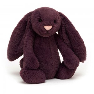 Peluche Jellycat Bashful Plum Coelhinha,31cm x 12cm x 9cm Roxo | Portugal CXBER-6952