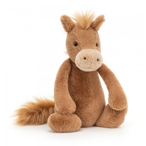 Peluche Jellycat Bashful Pony,31cm x 12cm x 9cm Marrom | Portugal DMKJI-5079