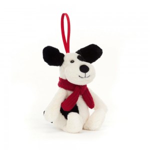 Peluche Jellycat Bashful Puppy Decoration,5.1in x 2.4in x 1.6in Branco | Portugal XNHUL-4183