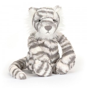Peluche Jellycat Bashful Snow Tiger,31cm x 12cm x 9cm Branco | Portugal GXUMS-4839