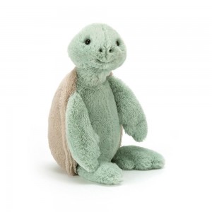Peluche Jellycat Bashful Turtle,31cm x 12cm x 9cm Verdes | Portugal ORQZB-9618