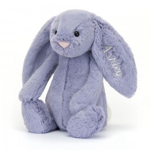 Peluche Jellycat Bashful Viola Coelhinha Medium,31cm x 12cm x 9cm Roxo | Portugal PIMUT-2704