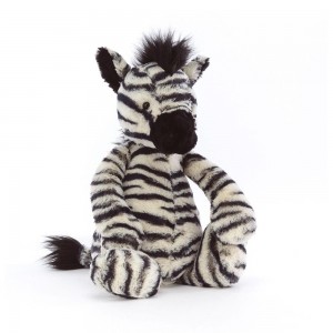 Peluche Jellycat Bashful Zebra,31cm x 12cm x 9cm Branco | Portugal FOIGZ-0498