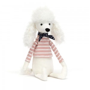 Peluche Jellycat Beatnik Buddy Poodle,11.8in x 2.8in x 2in Branco | Portugal MIRZJ-5198