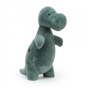 Peluche Jellycat Big Spottie T-Rex,17.7in x 5.9in x 9.1in Verdes | Portugal IXCBK-8670