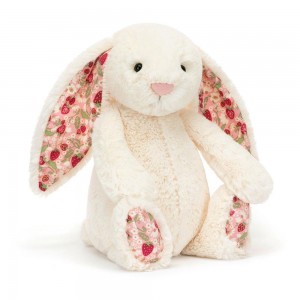 Peluche Jellycat Blossom Cream Coelhinha 'Berry',31cm x 12cm x 9cm Branco | Portugal CEWMS-9103
