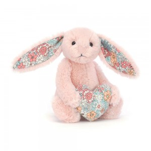 Peluche Jellycat Blossom Heart Coelhinha,15cm x 8cm x 6cm Rosa | Portugal PSJTF-1683