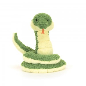 Peluche Jellycat Cizi Snake,27cm x 22cm x 19cm Verdes | Portugal UEBIR-9025