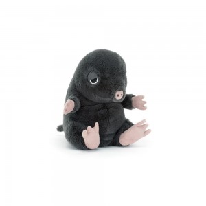 Peluche Jellycat Cuddlebud Morgan Mole,16cm x 10cm x 8cm Pretas | Portugal JSPXA-8906