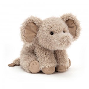 Peluche Jellycat Curvie Elephant,25cm x 16cm x 10cm Cinzentas | Portugal EZBMU-5792