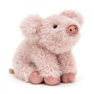 Peluche Jellycat Curvie Pig,25cm x 16cm x 10cm Rosa | Portugal UWQJN-3274
