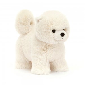 Peluche Jellycat Daphne Pomeranian,9.4in x 5.1in x 7.9in Branco | Portugal FZLYV-7246