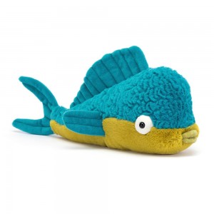 Peluche Jellycat Delano Dorado Fish,12cm x 9cm x 24cm Azuis | Portugal UKNDX-7154