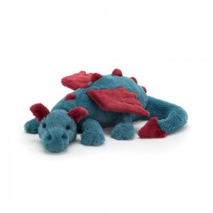 Peluche Jellycat Dexter Dragon,3.1in x 3.1in x 11.8in Azuis | Portugal ZUMWA-5294