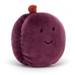 Peluche Jellycat Fabulous Fruit Plum,6cm x 7cm x 6cm Roxo | Portugal NSRCL-0294