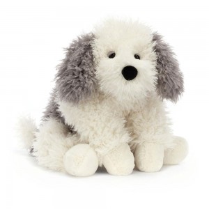 Peluche Jellycat Floofie Sheepdog,6.3in x 7.9in x 18.5in Branco | Portugal PQHST-0692