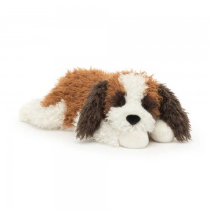 Peluche Jellycat Floofie St Bernard,6.3in x 7.9in x 18.5in Marrom | Portugal CJMSH-4108