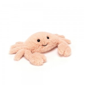 Peluche Jellycat Fluffy Crab,4cm x 9cm x 5cm Laranja | Portugal DMXVH-9016