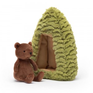 Peluche Jellycat Forest Fauna Bear,19cm x 14cm x 9cm Marrom | Portugal NCSMB-5978