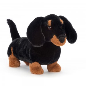 Peluche Jellycat Freddie Sausage Dog,7.5in x 3.5in x 11.4in Pretas | Portugal GONEA-0712