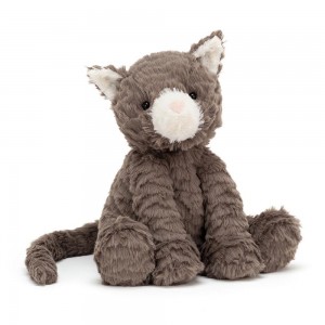 Peluche Jellycat Fuddlewuddle Cat,23cm x 13cm x 9cm Cinzentas | Portugal BXUJC-3986
