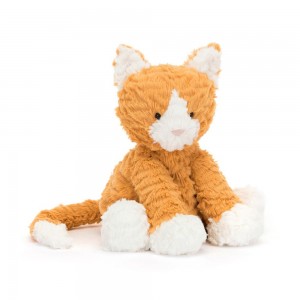 Peluche Jellycat Fuddlewuddle Ginger Cat,9.1in x 5.1in x 3.5in Laranja | Portugal XQUSR-0168