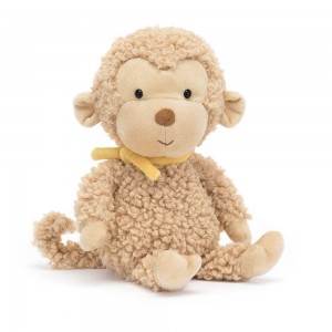 Peluche Jellycat Fuzzkin Monkey,25cm x 9cm x 5cm Marrom | Portugal VDAPK-9635
