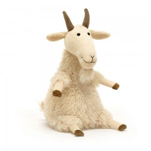 Peluche Jellycat Ginny Goat,28cm x 14cm x 12cm Branco | Portugal NRGZS-5968