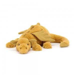 Peluche Jellycat Golden Dragon,12cm x 14cm x 50cm Amarelas | Portugal QDNZJ-8027