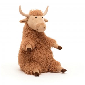 Peluche Jellycat Herbie Highland Cow,11in x 5.5in x 4.7in Marrom | Portugal GHUYB-7108