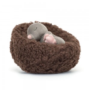 Peluche Jellycat Hibernating Mole,9cm x 13cm x 13cm Cinzentas | Portugal FXQTB-6812