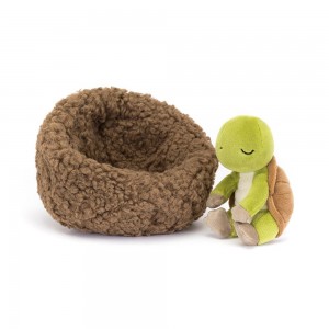 Peluche Jellycat Hibernating Tortoise,9cm x 13cm x 13cm Verdes | Portugal RGBPJ-9561