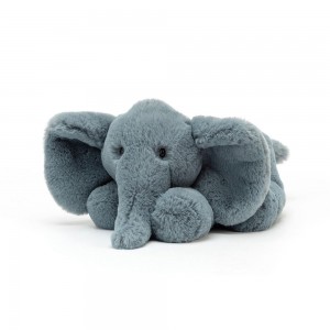 Peluche Jellycat Huggady Elephant,14cm x 20cm x 23cm Azuis | Portugal PEOUD-5786