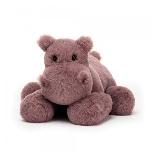 Peluche Jellycat Huggady Hippo,14cm x 20cm x 23cm Rosa | Portugal VALDI-0489