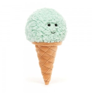 Peluche Jellycat Irresistible Ice Cream Mint,17cm x 8cm x 7cm Verdes | Portugal ERXCT-7204