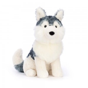 Peluche Jellycat Jackson Husky,9.8in x 5.1in x 6.3in Branco | Portugal NALEB-3186