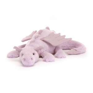 Peluche Jellycat Lavender Dragon,12cm x 14cm x 50cm Roxo | Portugal ZDFBJ-7459