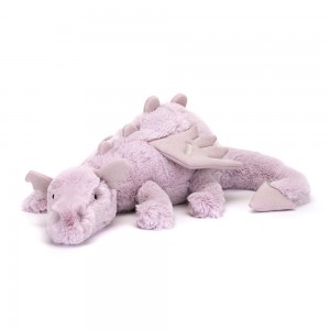 Peluche Jellycat Lavender Dragon Huge,19cm x 20cm x 66cm Roxo | Portugal ORLAQ-4052