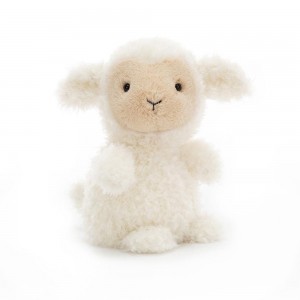 Peluche Jellycat Little Lamb,7.1in x 3.9in x 3.1in Branco | Portugal AVBFD-0638