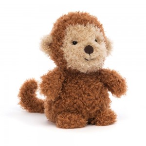 Peluche Jellycat Little Monkey,18cm x 10cm x 8cm Marrom | Portugal CHYEP-2583