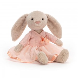Peluche Jellycat Lottie Coelhinha Ballet,27cm x 7cm x 5cm Bege | Portugal GDBWL-4902
